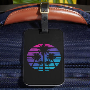 Palmträd Hawaiianskt Strand Sommarlov Bagagebricka