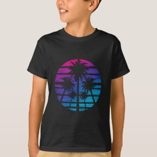 Palmträd Hawaiianskt Strand Sommarlov T Shirt