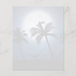 Palmträd i månsken