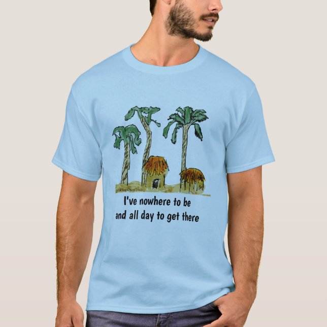 Palmträd i paradiset t shirt (Framsida)