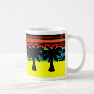 palmträd kaffemugg