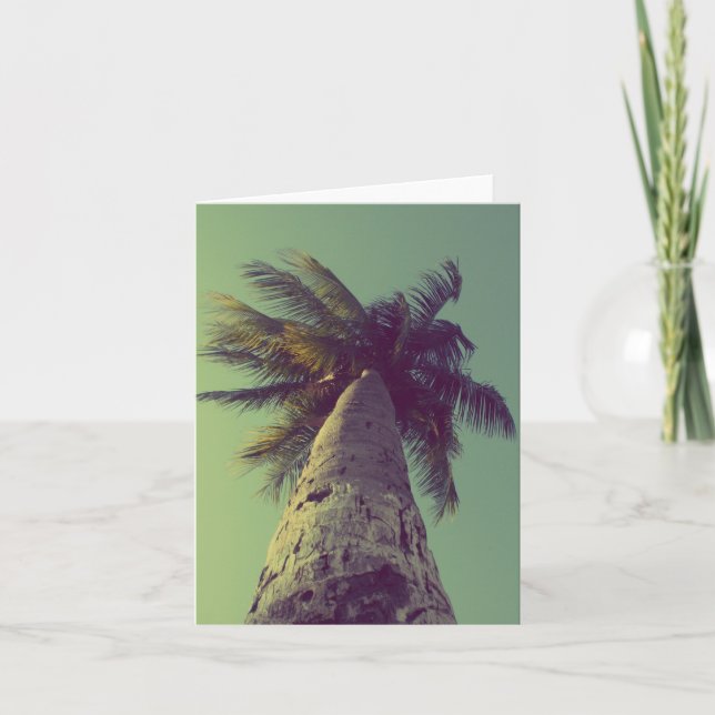 Palmträd Kort (Framsida)