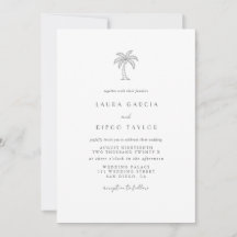 Palmträd Kust Elegant Skrift