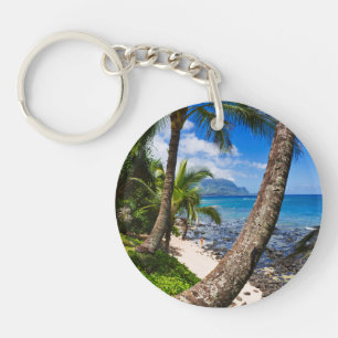 Palmträd längs Hideaways Beach