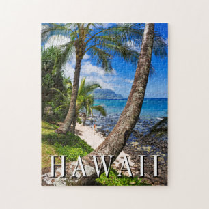 Palmträd längs Hideaways Beach Pussel