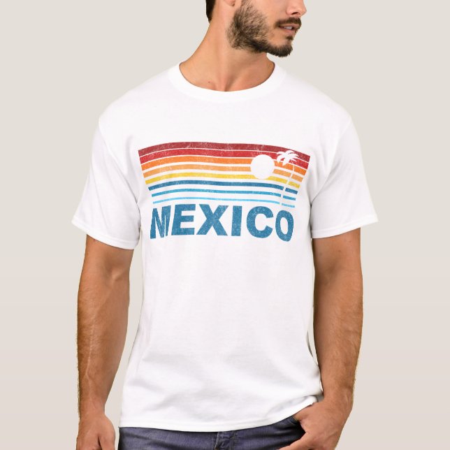 Palmträd Mexico T-shirt (Framsida)
