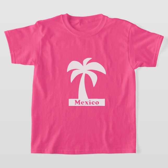 Palmträd (Mexiko Semester) - Barn Basic T-Shirt (Laydown)