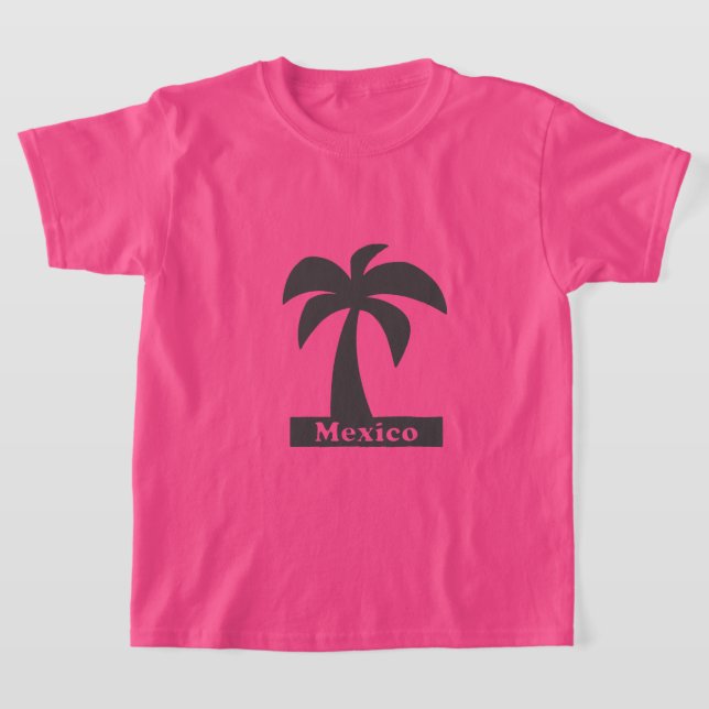 Palmträd (Mexiko Semester) - Barn Basic T-Shirt (Laydown)