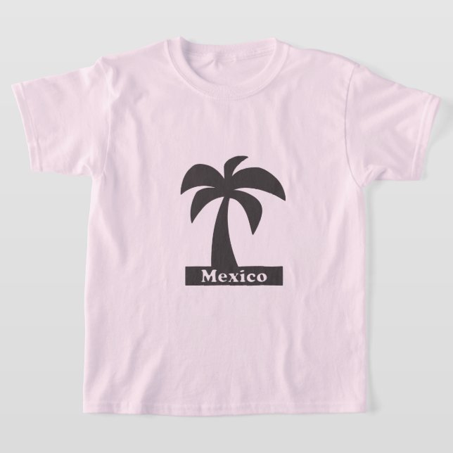 Palmträd (Mexiko Semester) -  Grundläggande Barn T Shirt (Laydown)