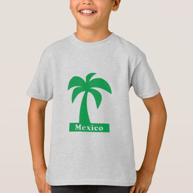 Palmträd (Mexiko Semester) - Grundläggande Barn T- T Shirt (Framsida)