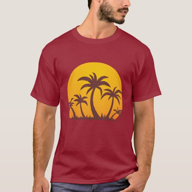 Palmträd och sol tröja (Framsida)