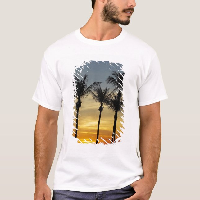 Palmträd och solnedgång, Mindil Beach Tee Shirt (Framsida)