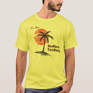 Palmträd och solnedgång tee shirt