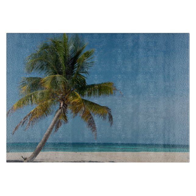 Palmträd och vit sandstrand  2 (Framsidan)