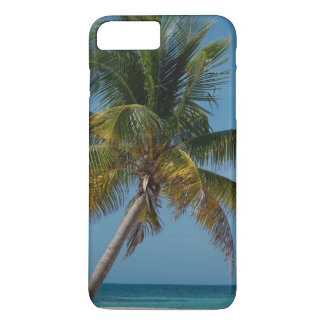 Palmträd och vit sandstrand  2 Case-Mate iPhone skal (Baksida)