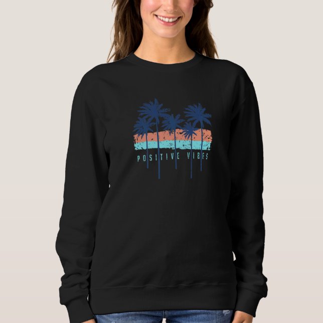 Palmträd Positiva Vibrationer T Shirt (Framsida)
