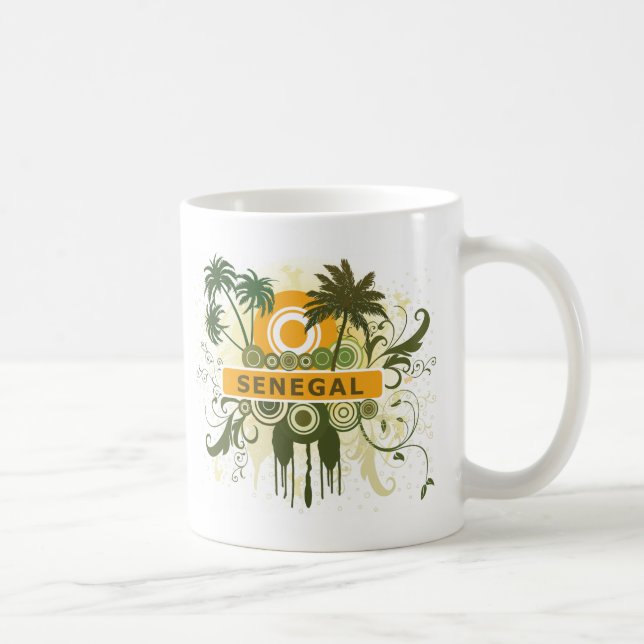 Palmträd Senegal Kaffemugg (Höger)