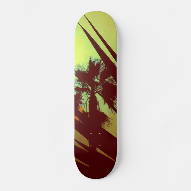 palmträd skateboard bräda 21,5 cm (Framsida)