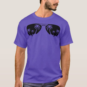 Palmträd Solglasögon T Shirt