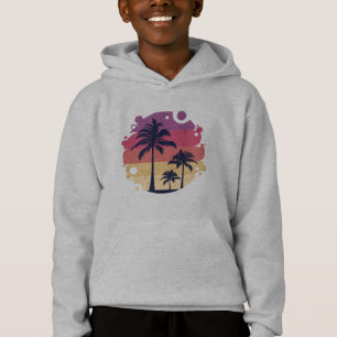 Palmträd Solnedgång Logo T Shirt