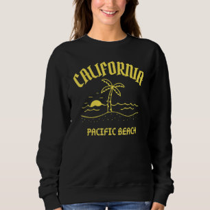 Palmträd Solnedgång Pacific Beach San Diego T Shirt