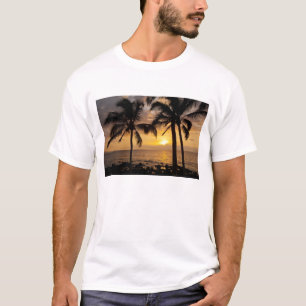 Palmträd solnedgång tee shirt