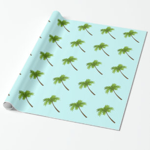 Palmträd som slår in papper presentpapper