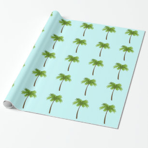 Palmträd som slår in papper presentpapper