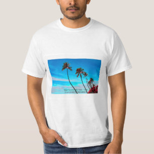 Palmträd Strand Havsstrand - Tropisk Paradis T Shirt