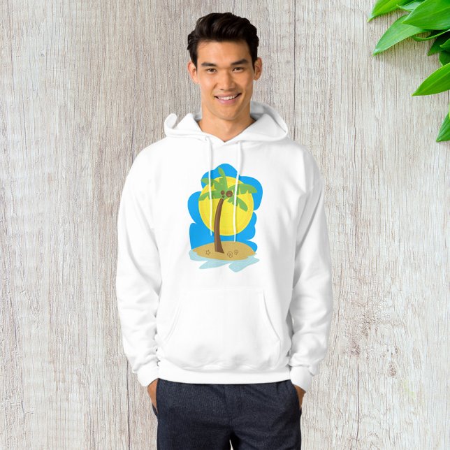 Palmträd Strand Hoodie (Skapare uppladdad)