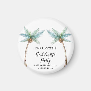 Palmträd Svägerskepartaj Bröllopssvärmeri Magnet