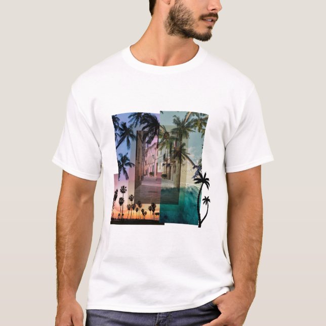 Palmträd t-shirt (Framsida)
