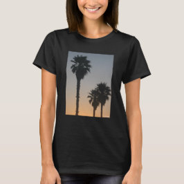Palmträd vid solnedgång t shirt