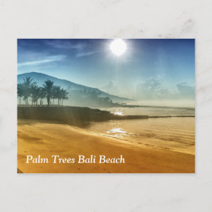 PalmträdBali strand Vykort