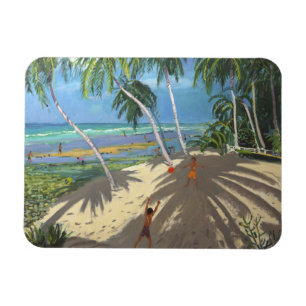 PalmträdClovelly strand Barbados 2013 Magnet