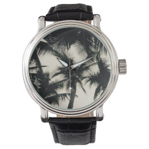 Palmträdfotoklocka vid Willowcatdesigns Armbandsur