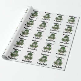 Palmträds Känsla Ständigt Grön Tropisk Födelsedag Presentpapper