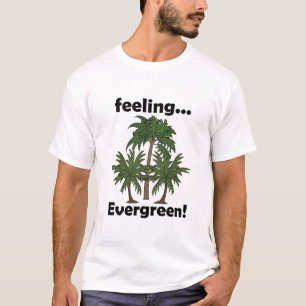 Palmträds Känsla Ständigt Grön Tropisk Rolig T Shirt