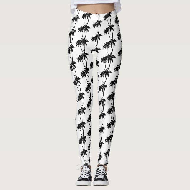 Palmträds leggings (Framsida)