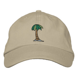 Palmträdshatt Broderad Keps