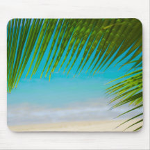 Palmträdstrand Mousepad