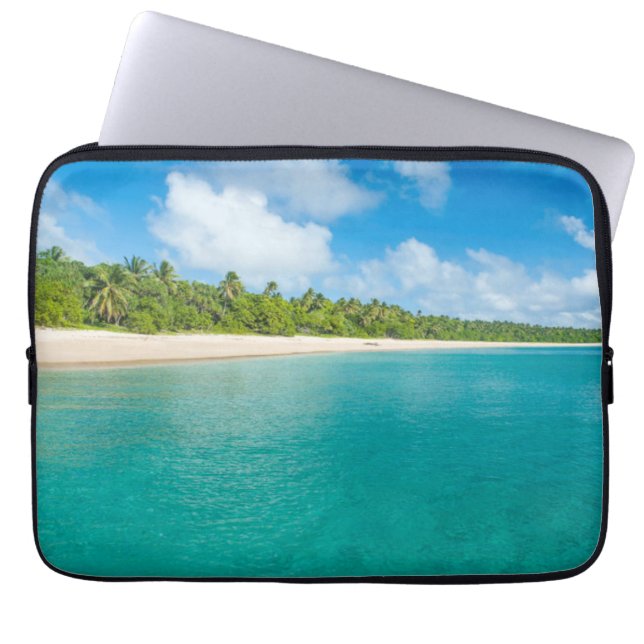 Palmträdstränd, Tonga Laptop Sleeve (Framsidan)