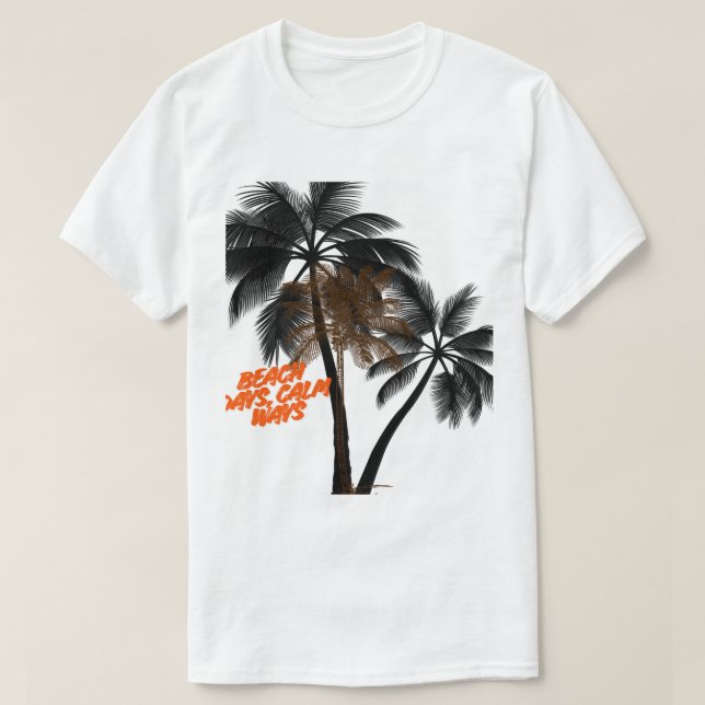 Palmtree Motivation Art – Helt Anpassningsbar T Shirt (Design framsida)