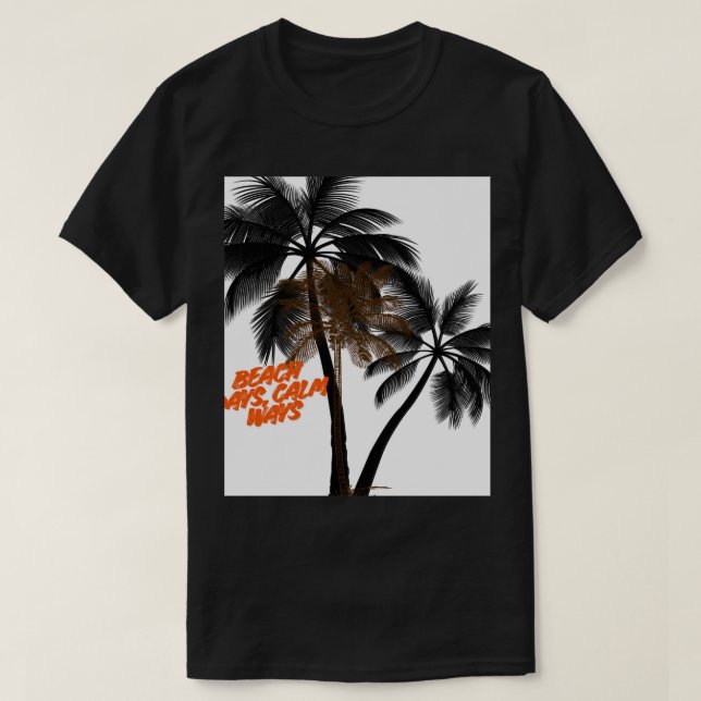 Palmtree Motivation Art – Helt Anpassningsbar T Shirt (Design framsida)