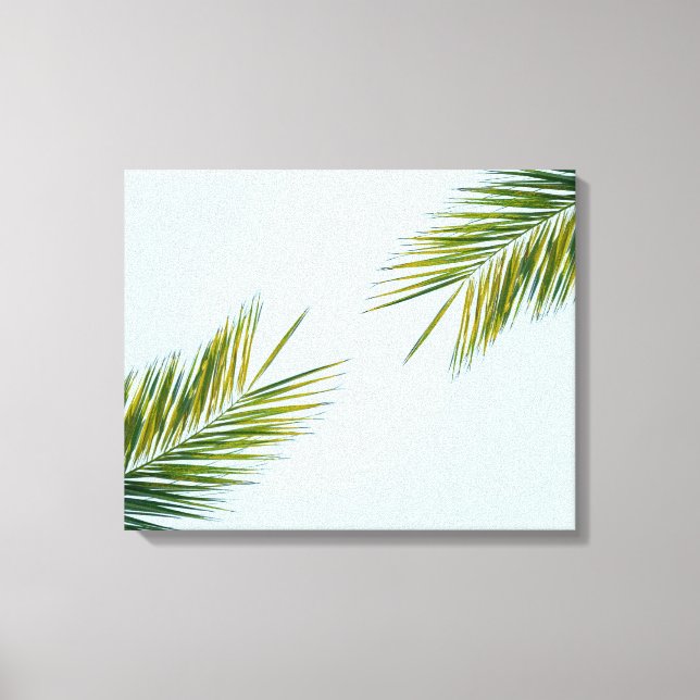 Palmtreets gren canvastryck (Framsida)