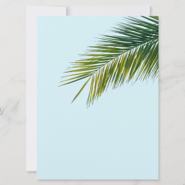 Palmtreets gren julkort (Framsida)