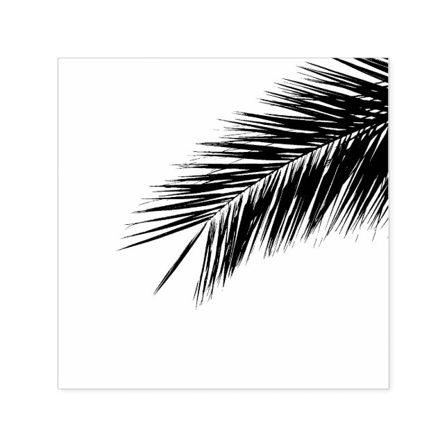 Palmtreets gren självfärgande stämpel (Design)