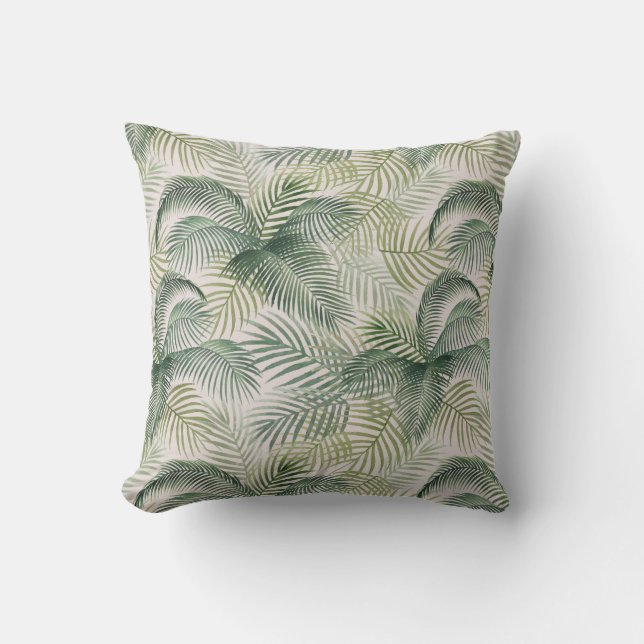 Palmtryck       kudde (Framsida)