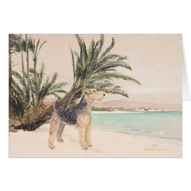 Palmy Beach Hälsningskort (Framsidan Horizontal)