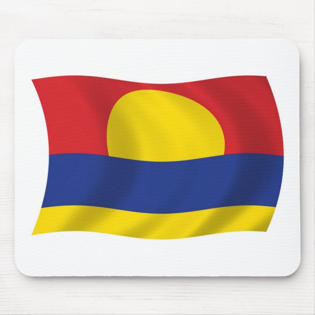 Palmyra Afee Flagga Mousepad Musmatta (Framsidan)